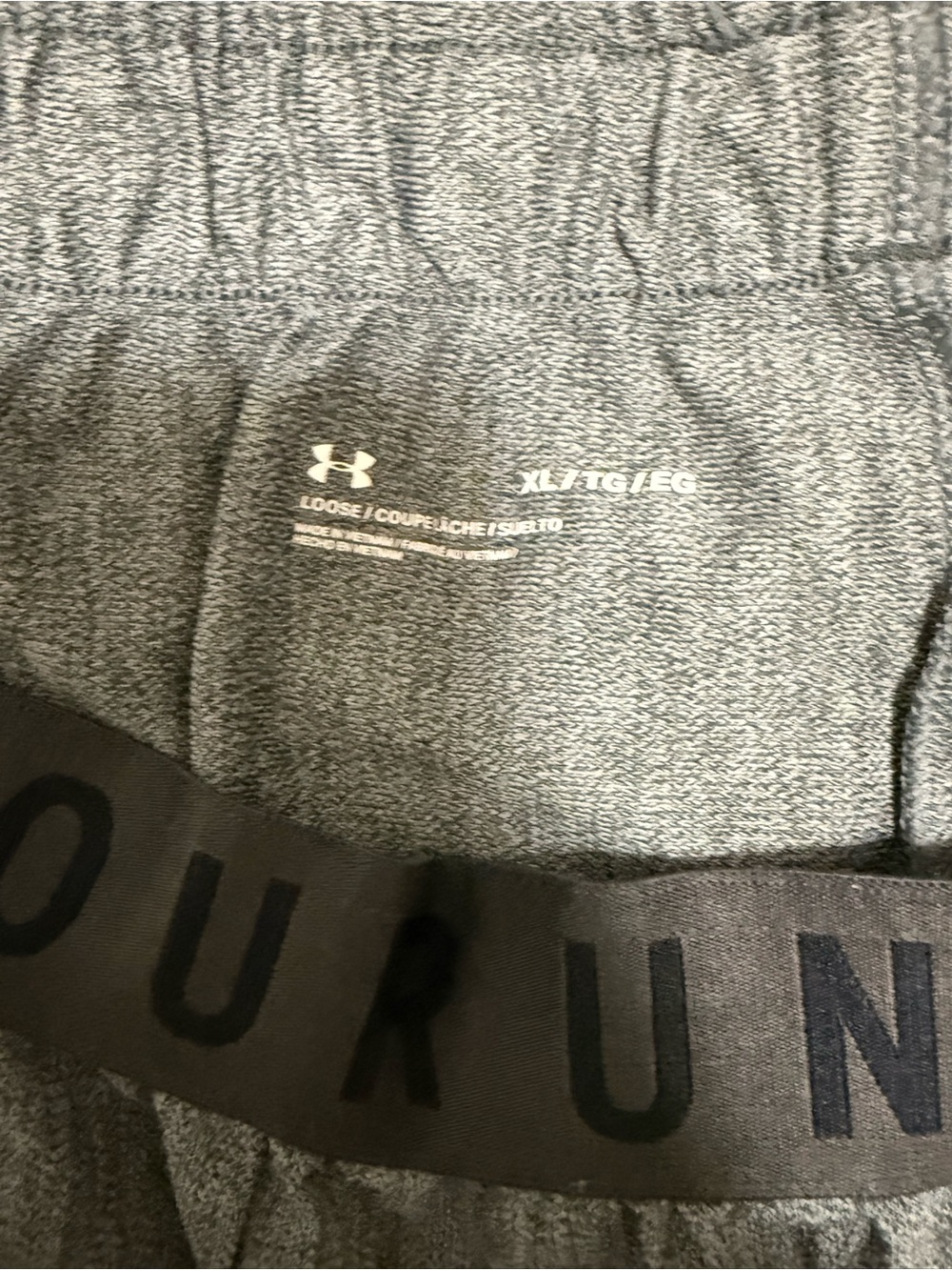 Under Armour Heather Gray Women's Athletic Shorts - Picture 3 of 3